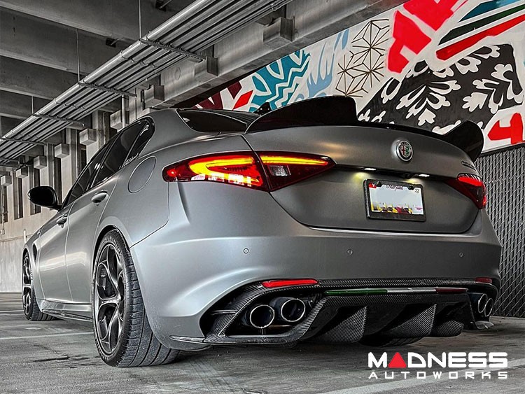 Alfa Romeo Giulia Rear Diffuser - Quadrifoglio - Carbon Fiber